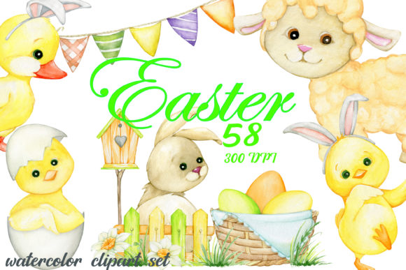 Download Easter Watercolor Clipart. Nursery PNG. - Nursery png Collection