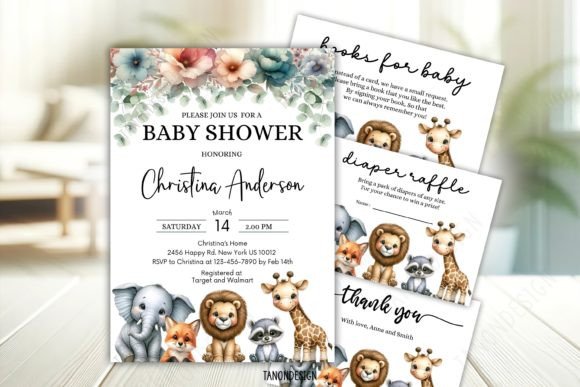 Download Baby Shower Invitation Bundle Set - Shower Collection