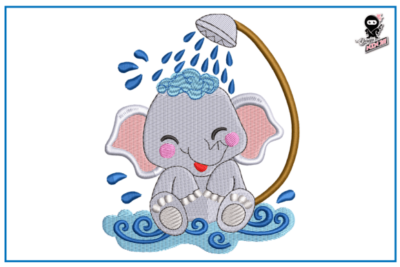Download Elephant Taking Shower - Shower Collection
