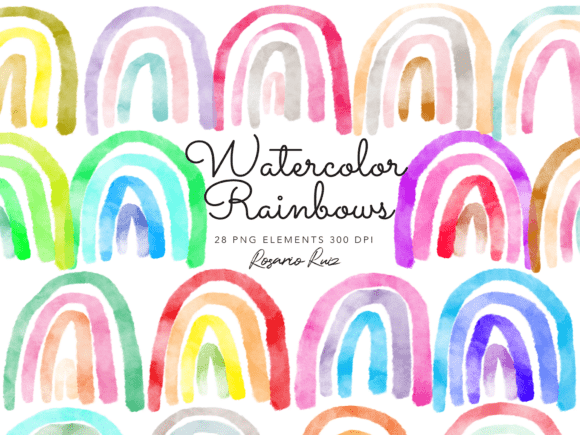 Download Watercolor Rainbows Clipart, Nursery PNG - Nursery png Collection